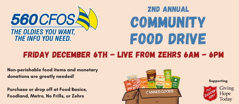 Event image 2nd Annual 560 CFOS Community Food Drive